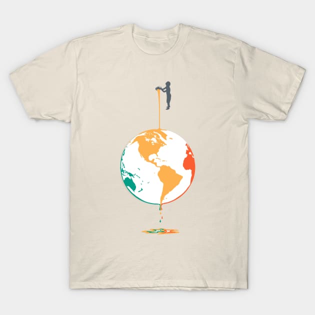 Fill your world with colors T-Shirt by addu